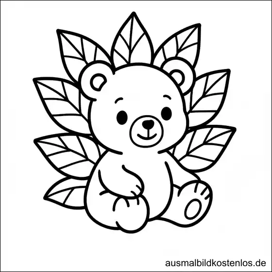 Ausmalbild Bär Kostenlos