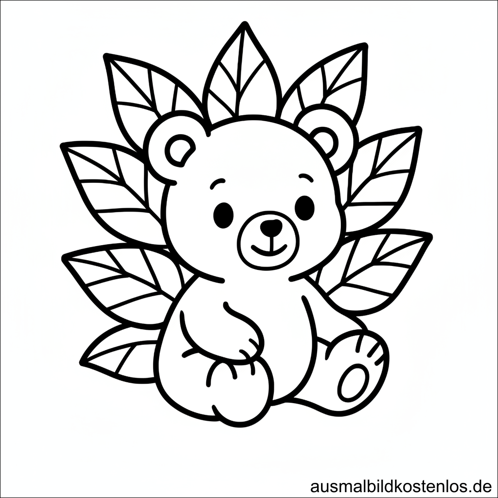 Ausmalbild Bär Kostenlos
