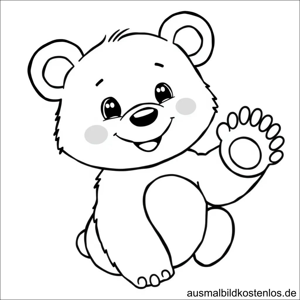 Bär Ausmalbild Kostenlos Drucken