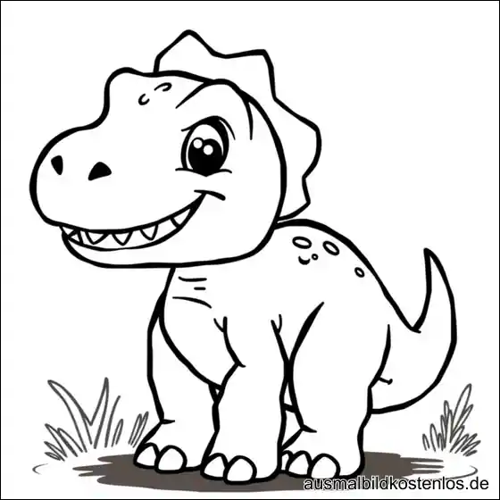 Ausmalbild Tyrannosaurus Rex Malvorlage – T-Rex zum Ausmalen