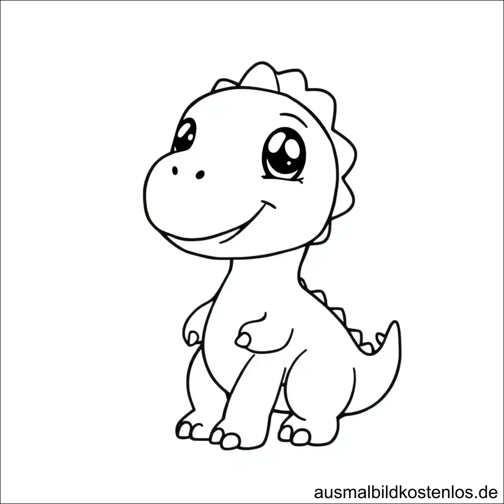 Dinosaurier Ausmalbild Kita Kindergarten