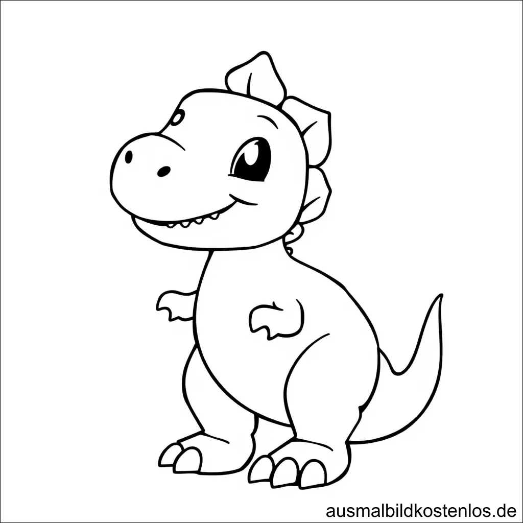 Dinosaurier Malvorlage Kinder Drucken gratis