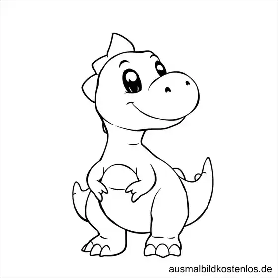Dinosaurier T-Rex Ausmalbild
