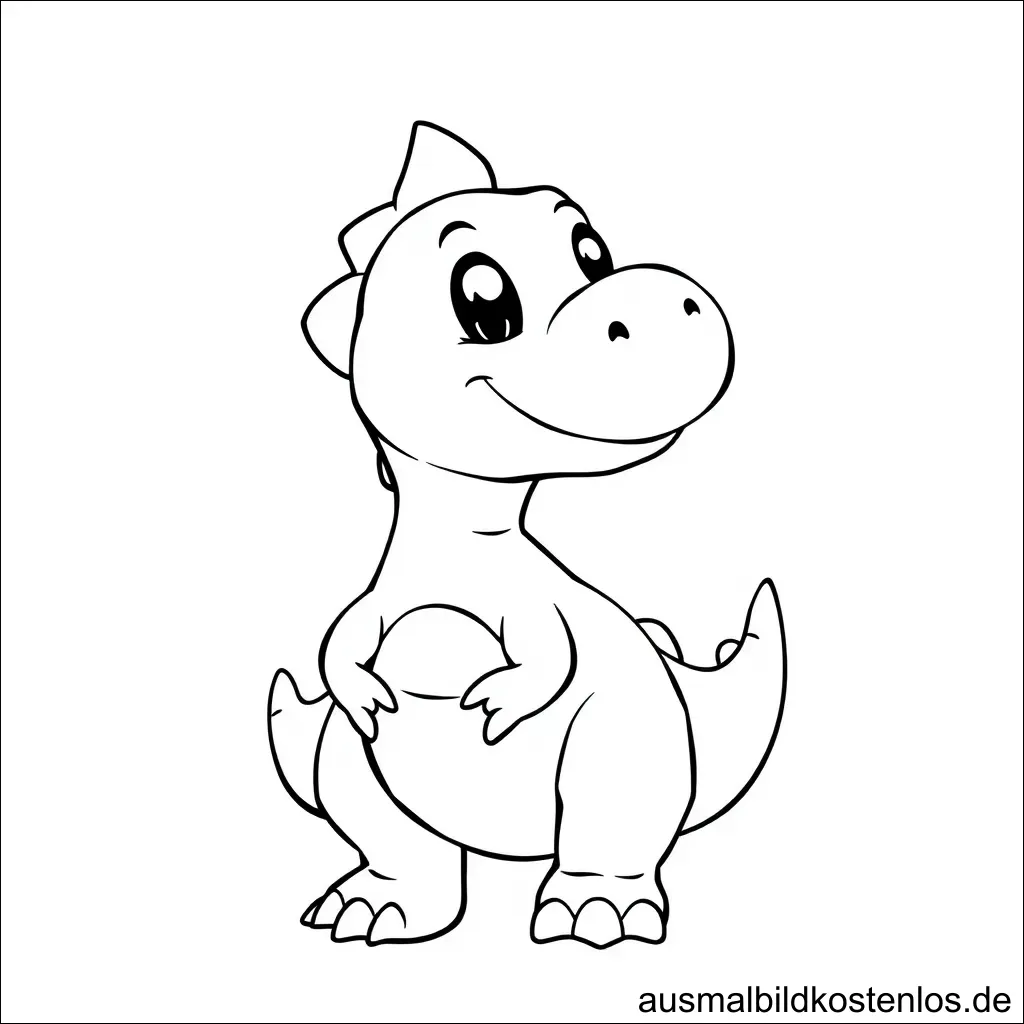 Dinosaurier T-Rex Ausmalbild