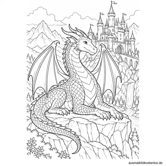 Drachenwächter vor der Bergburg
