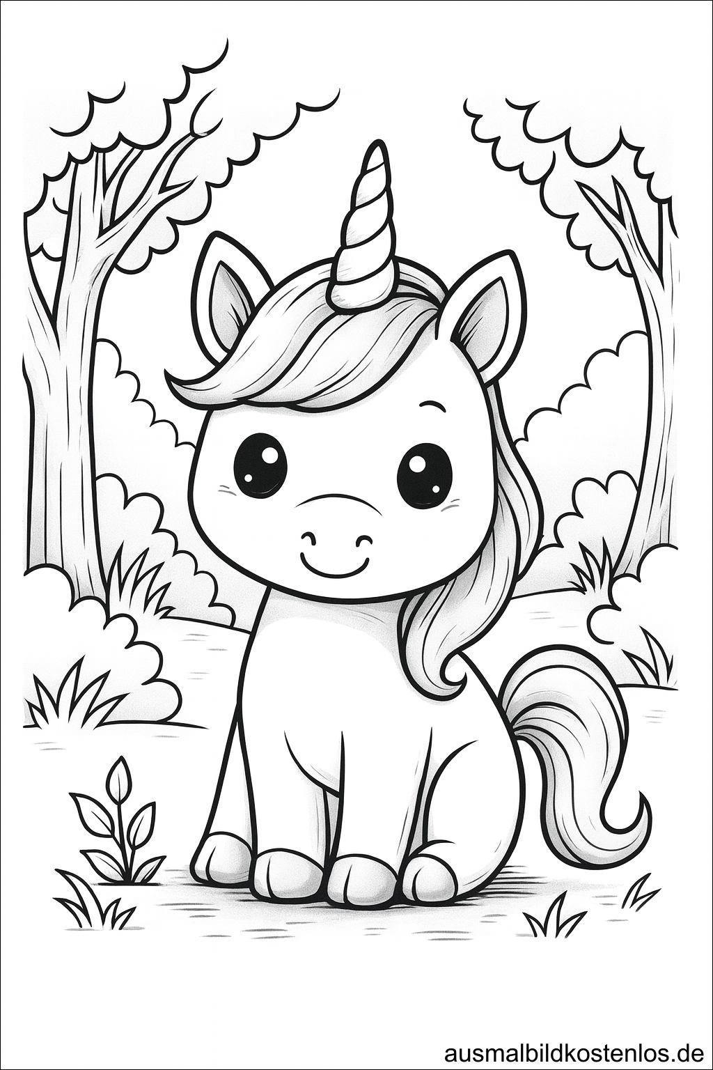 Baby Einhorn im Wald