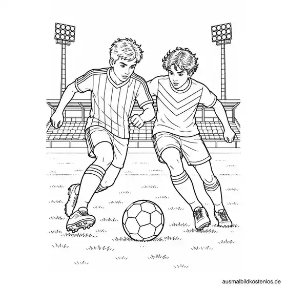 Zweikampf um den Fußball