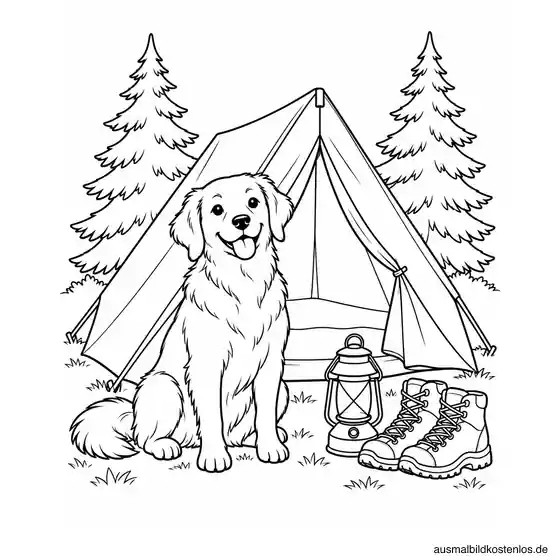 Ausmalbild: Kuschelhund mit Schleife Kuscheltiere zum Ausmalen