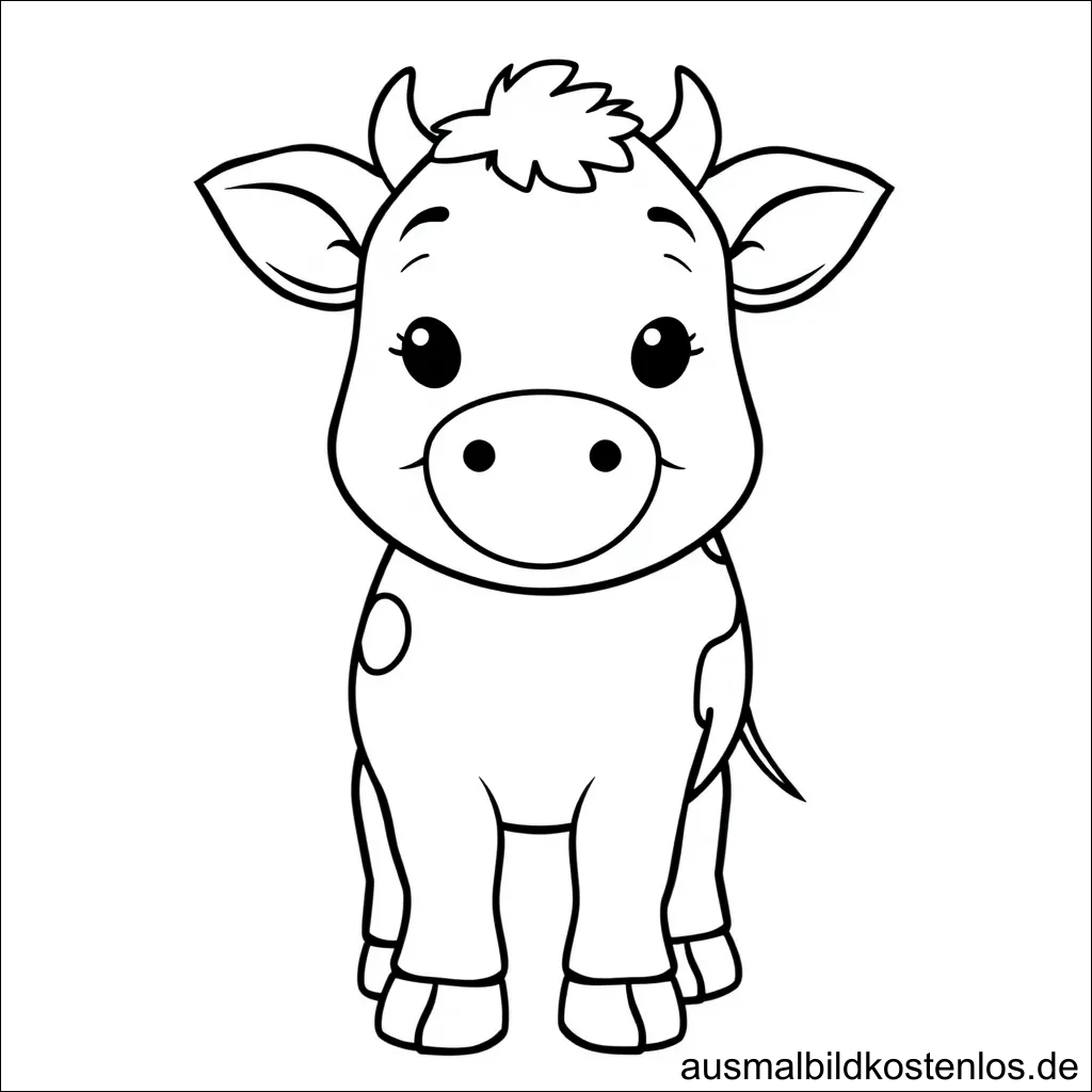 Kleiner Stier Ausmalbild