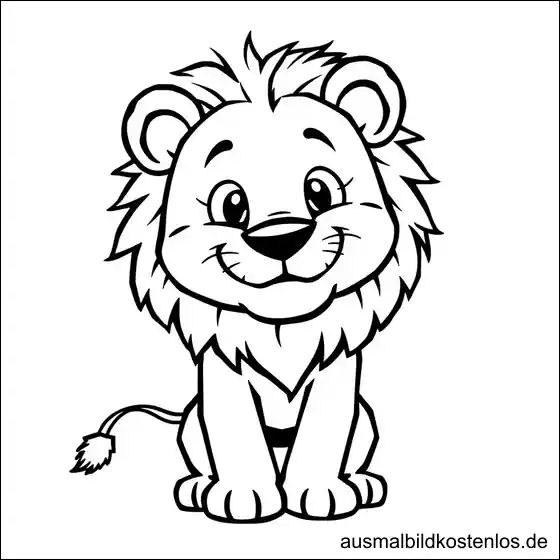 Löwe Ausmalbild Kostenlos Drucken