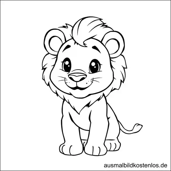 Löwe Ausmalbild Kostenlos