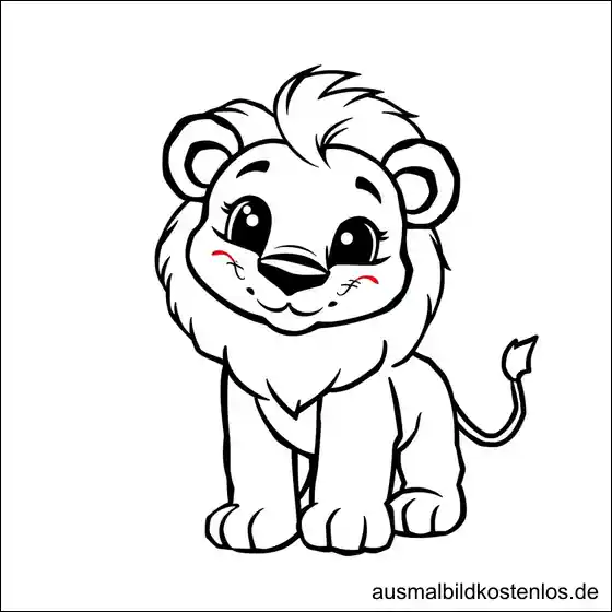 Löwe Mädchen Ausmalbild Kostenlos