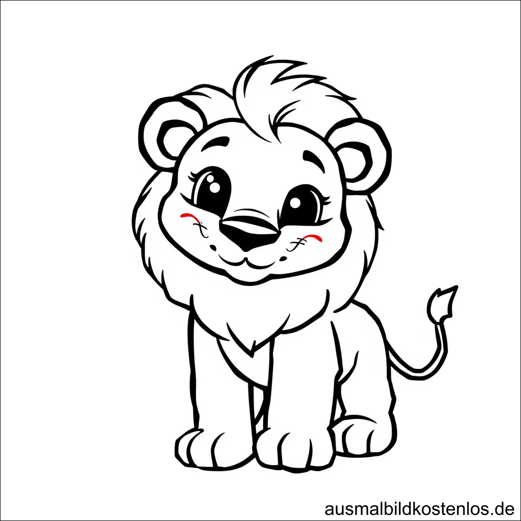 Löwe Mädchen Ausmalbild Kostenlos