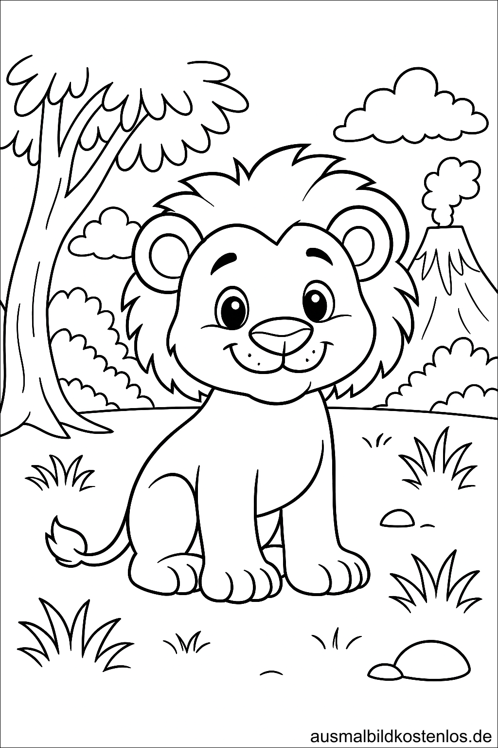 Malvorlagen Löwe kostenlos
