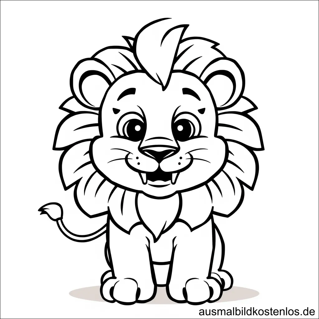 Löwen Ausmalbild Kostenlos Drucken