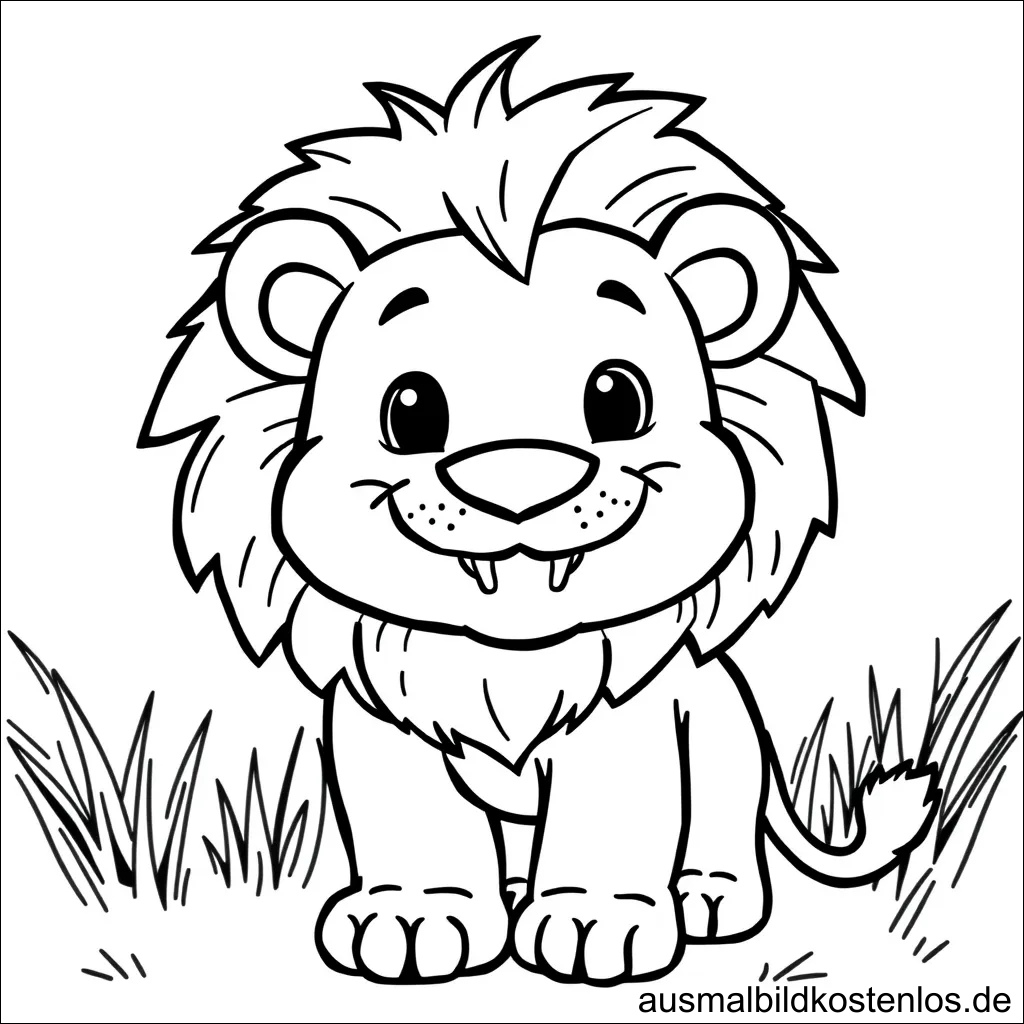 Löwenbaby Ausmalbild Kostenlos Drucken