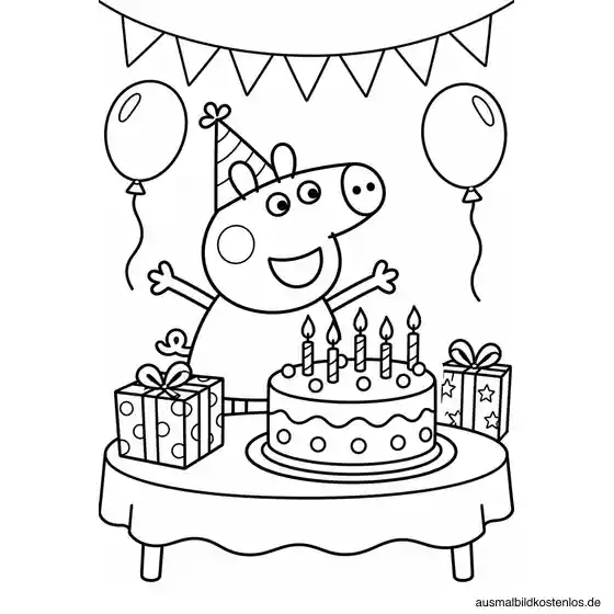 Peppa Wutz feiert ihren Geburtstag