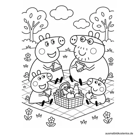 Peppa Wutz beim Familienpicknick