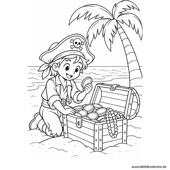 Piratenschatz unter der Palme