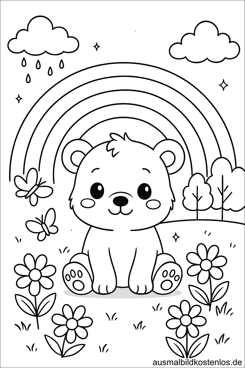 Bärchen mit Regenbogen