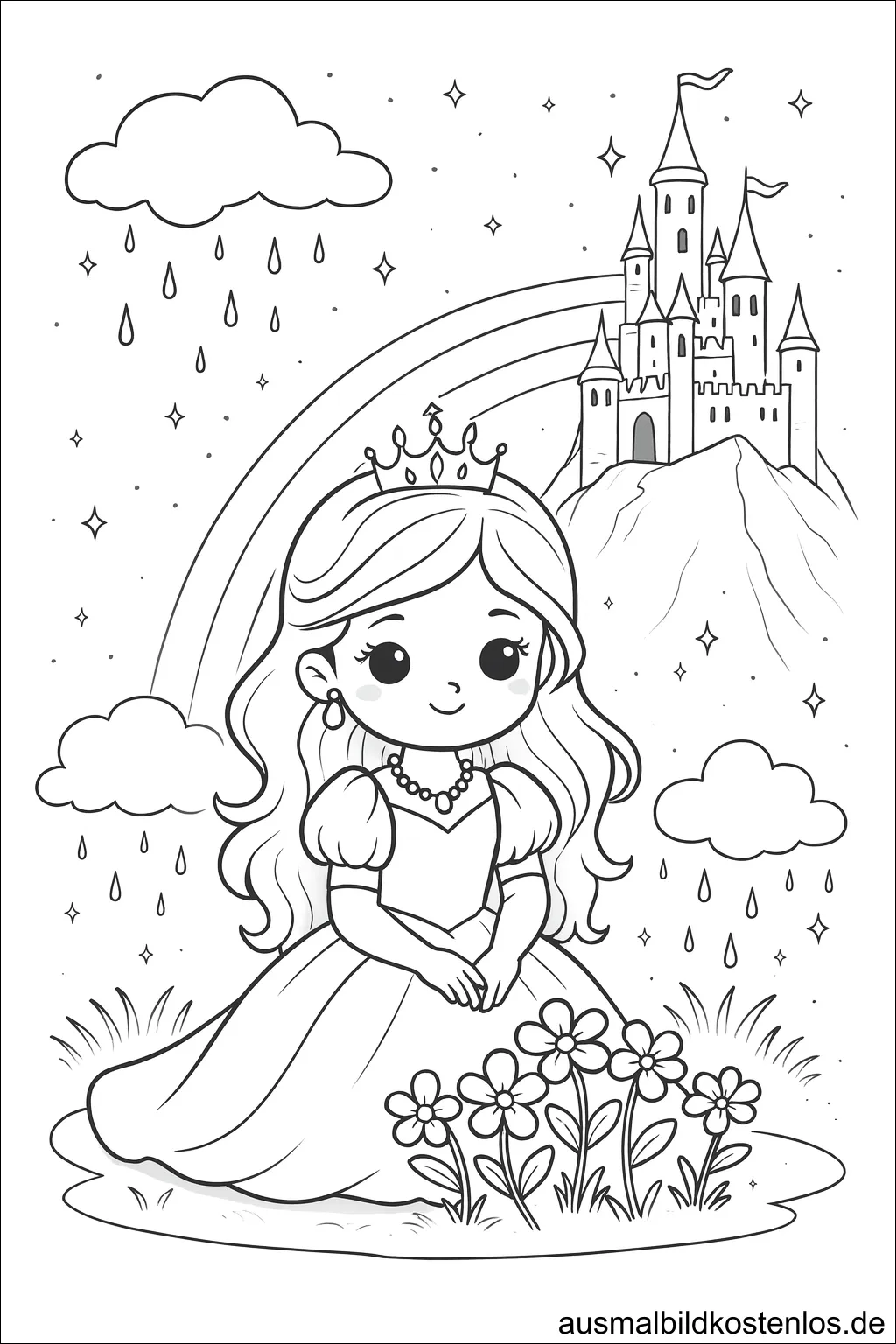 Prinzessin mit Blumen