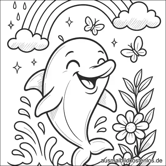 Verspielter Delfin