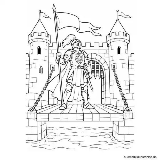 Ritter auf der Zugbrücke