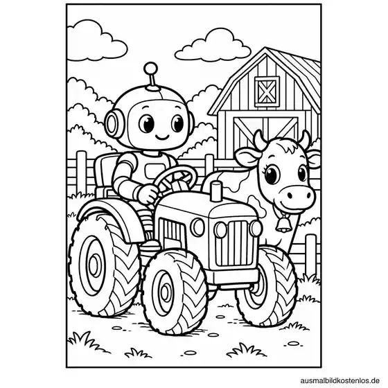 Roboter auf dem Bauernhof