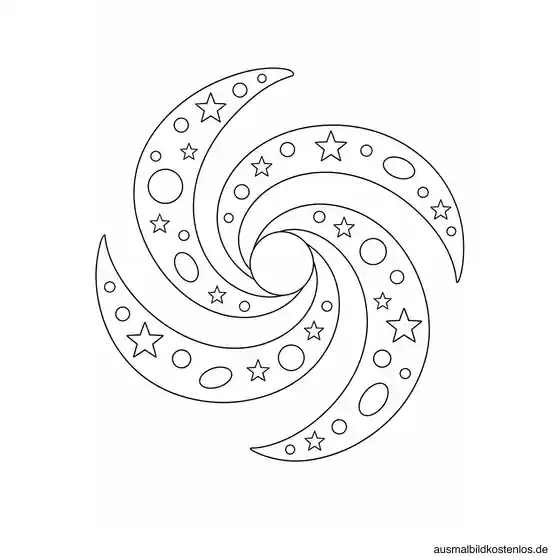 Spiralgalaxie mit Sterneninseln